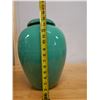 Image 12 : Qty 2 Glazed Ceramic Vessels: Pot & Vase, Misc Sizes