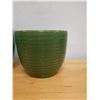 Image 4 : Qty 2 Glazed Ceramic Vessels: Pot & Vase, Misc Sizes
