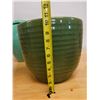 Image 7 : Qty 2 Glazed Ceramic Vessels: Pot & Vase, Misc Sizes