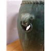 Image 2 : Ceramic Barrel-Shaped Stand w/ Stud Accents 13" Dia, 18" H