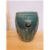 Image 4 : Ceramic Barrel-Shaped Stand w/ Stud Accents 13" Dia, 18" H