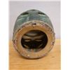Image 5 : Ceramic Barrel-Shaped Stand w/ Stud Accents 13" Dia, 18" H