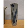 Image 2 : Qty 2 Ceramic Vases w/ Floral Motif, Misc Styles & Sizes
