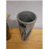 Image 3 : Qty 2 Ceramic Vases w/ Floral Motif, Misc Styles & Sizes