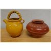 Image 1 : Glazed Ceramic Tea Pot & Round Vase, Misc Styles & Sizes
