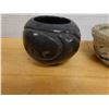 Image 2 : Qty 3 Glazed Ceramic Vessels, Misc Styles & Sizes