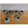 Image 4 : Qty 6 Ceramic Glazed Jars Approx. 4" Dia, 7" L