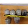 Image 8 : Qty 6 Ceramic Glazed Jars Approx. 4" Dia, 7" L