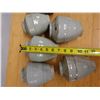 Image 9 : Qty 6 Ceramic Glazed Jars Approx. 4" Dia, 7" L