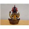 Image 5 : Carved Bodhisattva of Compassion Figure 8" x 11.5" H