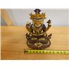 Image 8 : Carved Bodhisattva of Compassion Figure 8" x 11.5" H