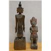 Image 1 : Carved Standing Buddha Statue & Guardian Figure, Misc Sizes