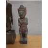 Image 2 : Carved Standing Buddha Statue & Guardian Figure, Misc Sizes