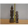 Image 8 : Carved Standing Buddha Statue & Guardian Figure, Misc Sizes