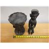 Image 6 : Carved Tribal Stool & Male Figure, Misc Sizes