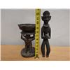 Image 7 : Carved Tribal Stool & Male Figure, Misc Sizes