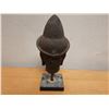 Image 4 : Carved Buddha Deity Figure, Mounted on Square Base 6" x 11" H