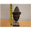 Image 6 : Carved Buddha Deity Figure, Mounted on Square Base 6" x 11" H