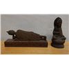 Image 1 : Reclining Buddha Statue & Seated Bodhisattva Figure,  Misc Sizes