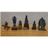Image 1 : Qty 6 Asian Metal Religious Figurines, Misc Poses & Sizes