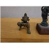 Image 2 : Qty 6 Asian Metal Religious Figurines, Misc Poses & Sizes