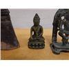 Image 6 : Qty 6 Asian Metal Religious Figurines, Misc Poses & Sizes