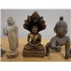 Image 4 : Qty 6 Asian Buddha Figurines, Misc Poses & Sizes