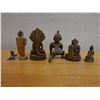 Image 8 : Qty 6 Asian Buddha Figurines, Misc Poses & Sizes