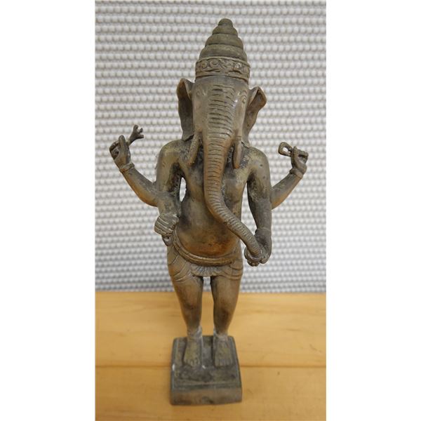 Hindu Deity Ganesha Statue, 4" x 9" H