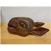 Image 3 : Qty 2 Carved Wooden Tribal Masks, Misc Sizes
