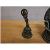 Image 3 : Qty 4  Ritual Oil Lamps & Bells, Misc Sizes