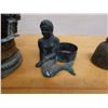 Image 4 : Qty 4  Ritual Oil Lamps & Bells, Misc Sizes