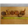 Image 10 : Qty 6 Painted Decorative Gourds, Misc Sizes