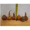 Image 11 : Qty 6 Painted Decorative Gourds, Misc Sizes