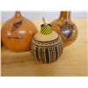 Image 8 : Qty 6 Painted Decorative Gourds, Misc Sizes