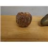 Image 2 : Qty 4 Carved Fruit & Nut Shaped Décor, Misc Sizes