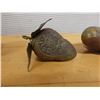 Image 6 : Qty 4 Carved Fruit & Nut Shaped Décor, Misc Sizes