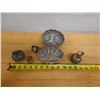 Image 11 : Qty 4 Carved Pumpkin & Nut Trinket Boxes, Misc Sizes