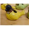 Image 2 : Qty 5 Ceramic Bird Pottery Planters or Candle Holders Approx. 4" x 4" H