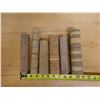 Image 8 : Qty 6 Carved Bamboo Containers, Misc Sizes