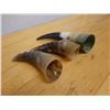 Image 4 : Qty 3 Vintage Drinking Horns, Misc Sizes