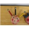 Image 2 : Qty 3 Folk Art Carved Coconut Masks, Misc Sizes