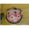 Image 4 : Qty 3 Folk Art Carved Coconut Masks, Misc Sizes