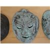 Image 3 : Qty 4 Carved Asian Masks, Misc Sizes