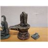 Image 12 : Qty 5 Small Carved Deities & Ritual Items, Misc Sizes