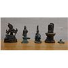 Image 1 : Qty 5 Small Carved Deities & Ritual Items, Misc Sizes