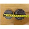 Image 7 : Qty 2 Carved Metal Bowls, Misc Sizes