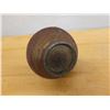 Image 6 : Vintage Carved Art Jar w/ Handles & Lid, 4" Dia, 6" H