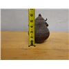 Image 9 : Vintage Carved Art Jar w/ Handles & Lid, 4" Dia, 6" H