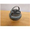 Image 3 : Carved Asian Metal Hand Warmer w/ Handle, 5" Dia, 4" H